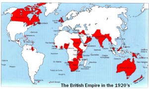 The British Empire in the 1920s.